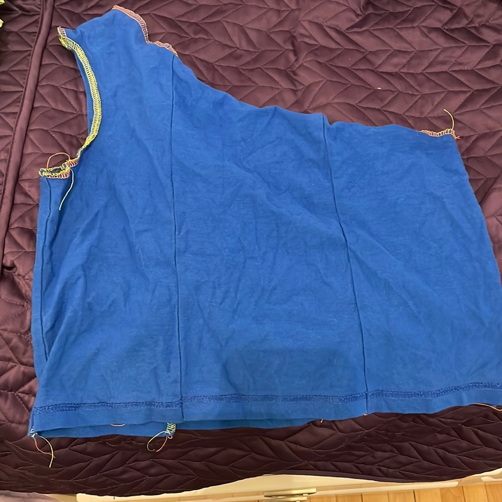 Handmade one shoulder top